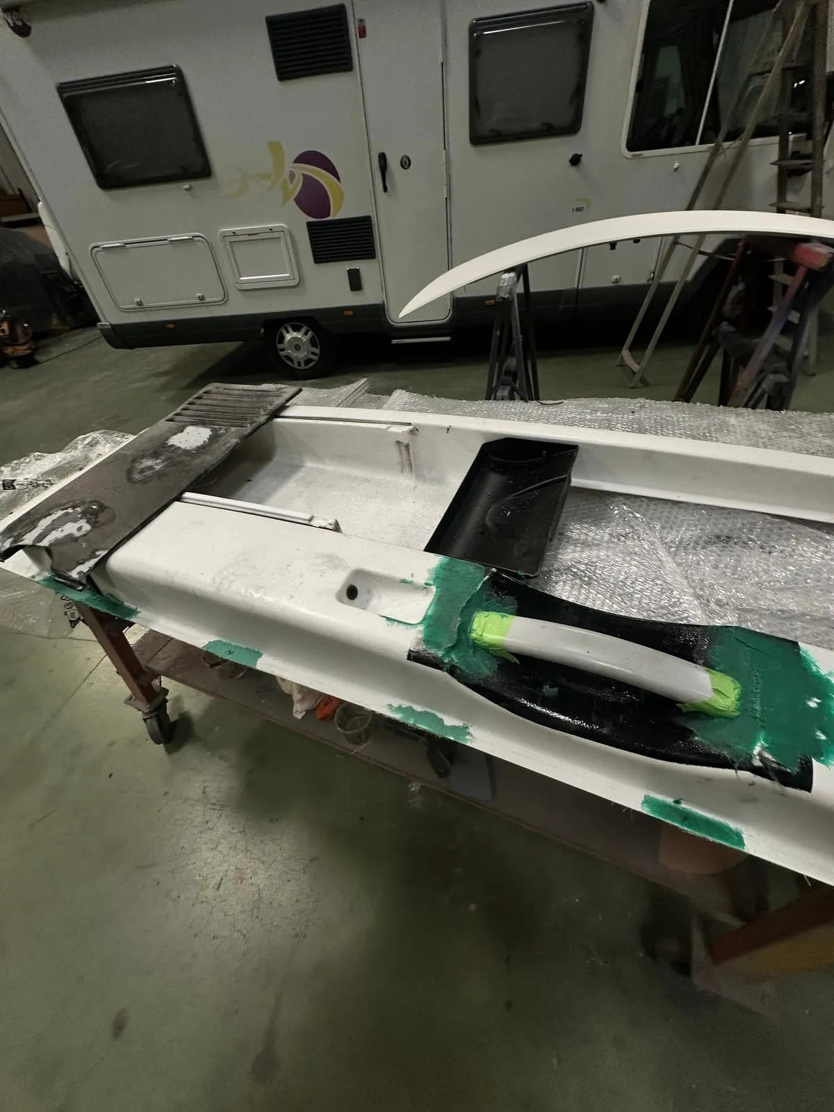 Reparación de un panel de fibra — foto 4 de 4